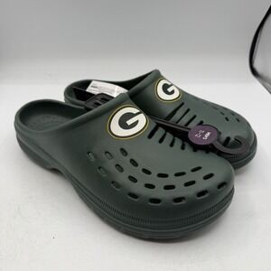 FOCO Green Bay Packers NFL Clogs Mens Sz 11/12 Slip On Lightweight Shoes‎ NWT